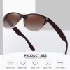 imageMEETSUN Classic Polarized Sunglasses for Women Men Trendy Retro Sun Glasses for Driving UV Protection 3 Pack3 Pack Leopard BrownBrown GradientBrown