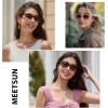 imageMEETSUN Classic Polarized Sunglasses for Women Men Trendy Retro Sun Glasses for Driving UV Protection 3 Pack3 Pack Leopard BrownBrown GradientBrown