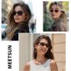 imageMEETSUN Classic Polarized Sunglasses for Women Men Trendy Retro Sun Glasses for Driving UV Protection 3 Pack3 Pack LeopardBrown GradientBrown
