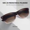 imageMEETSUN Classic Polarized Sunglasses for Women Men Trendy Retro Sun Glasses for Driving UV Protection 3 Pack3 Pack LeopardBrown GradientBrown