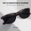 imageMEETSUN Classic Polarized Sunglasses for Women Men Trendy Retro Sun Glasses for Driving UV Protection 3 Pack3 Pack LeopardBrown GradientBrown