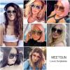 imageMEETSUN Elton Square Rhinestone Sunglasses  Oversized Bling for Women with Diamond Frames  70s Retro for Beach ampamp DiscoBrown FrameBrown Lens