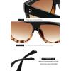 imageMEETSUN Fashion Sunglasses for Women Trendy Goggles Vintage ShadesBlack Leopard Tortoise