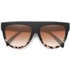 imageMEETSUN Fashion Sunglasses for Women Trendy Goggles Vintage ShadesBlack Leopard Tortoise
