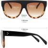 imageMEETSUN Fashion Sunglasses for Women Trendy Goggles Vintage ShadesBlack Leopard Tortoise