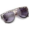 imageMEETSUN Fashion Sunglasses for Women Trendy Goggles Vintage ShadesTortoiseblack  Gradient Grey