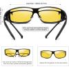 imageMEETSUN Fit Over Glasses Sunglasses for Men WomenWrap Around Sunglasses Polarized UV400 Protection2 Pack Back Frame Gray Lensblack Frame Night Vision Lens