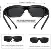 imageMEETSUN Fit Over Glasses Sunglasses for Men WomenWrap Around Sunglasses Polarized UV400 ProtectionBlack Framegray Lens