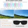 imageMEETSUN Fit Over Glasses Sunglasses for Men WomenWrap Around Sunglasses Polarized UV400 ProtectionBlack Framegray Lens