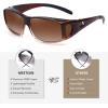 imageMEETSUN Fit Over Glasses Sunglasses for Men WomenWrap Around Sunglasses Polarized UV400 ProtectionBrown Gradient Framegradient Brown Lens