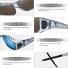 imageMEETSUN Fit Over Glasses Sunglasses for Men WomenWrap Around Sunglasses Polarized UV400 ProtectionClear Gray Frameblue Mirror Lens