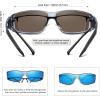 imageMEETSUN Fit Over Glasses Sunglasses for Men WomenWrap Around Sunglasses Polarized UV400 ProtectionClear Gray Frameblue Mirror Lens