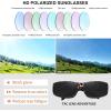 imageMEETSUN Fit Over Glasses Sunglasses for Men WomenWrap Around Sunglasses Polarized UV400 ProtectionGray Leopard Framegray Lens