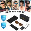 imageMEETSUN Fit Over Glasses Sunglasses for Men WomenWrap Around Sunglasses Polarized UV400 ProtectionLeopard Framebrown Lens