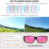 imageMEETSUN Fit Over Glasses Sunglasses for Men WomenWrap Around Sunglasses Polarized UV400 ProtectionMatte Black Framepurple Mirror Lens