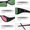imageMEETSUN Fit Over Glasses Sunglasses for Men WomenWrap Around Sunglasses Polarized UV400 ProtectionMatte Black Framepurple Mirror Lens