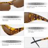 imageMEETSUN Fit Over Glasses Sunglasses for Men WomenWrap Around Sunglasses Polarized UV400 ProtectionTortoiseshell Framebrown Lens