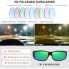 imageMEETSUN Fit Over Glasses Sunglasses for Men WomenWrap Around Sunglasses Polarized UV400 ProtectionZ1black Framegreen Mirror Lens