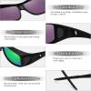 imageMEETSUN Fit Over Glasses Sunglasses for Men WomenWrap Around Sunglasses Polarized UV400 ProtectionZ1black Framegreen Mirror Lens