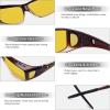 imageMEETSUN Fit Over Glasses Sunglasses for Men WomenWrap Around Sunglasses Polarized UV400 ProtectionZ1brown Gradient Framenight Vision Lens