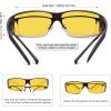 imageMEETSUN Fit Over Glasses Sunglasses for Men WomenWrap Around Sunglasses Polarized UV400 ProtectionZ1brown Gradient Framenight Vision Lens