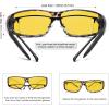 imageMEETSUN Fit Over Glasses Sunglasses for Men WomenWrap Around Sunglasses Polarized UV400 ProtectionZ1gray Leopard Framenight Vision Lens