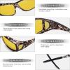 imageMEETSUN Fit Over Glasses Sunglasses for Men WomenWrap Around Sunglasses Polarized UV400 ProtectionZ1gray Leopard Framenight Vision Lens