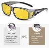 imageMEETSUN Fit Over Glasses Sunglasses for Men WomenWrap Around Sunglasses Polarized UV400 ProtectionZ1transparent Gray Framenight Vision Lens