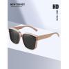 imageMEETSUN Lightweight Fit Over Glasses Sunglasses for Women Oversized Trendy Large Square Polarized Sun Glasses for DrivingBrown