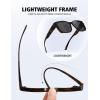 imageMEETSUN Lightweight Fit Over Glasses Sunglasses for Women Oversized Trendy Large Square Polarized Sun Glasses for DrivingBrown Tortoise Grey