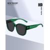 imageMEETSUN Lightweight Fit Over Glasses Sunglasses for Women Oversized Trendy Large Square Polarized Sun Glasses for DrivingGreen