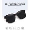 imageMEETSUN Lightweight Fit Over Glasses Sunglasses for Women Oversized Trendy Large Square Polarized Sun Glasses for DrivingLeopard
