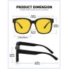 imageMEETSUN Lightweight Fit Over Glasses Sunglasses for Women Oversized Trendy Large Square Polarized Sun Glasses for DrivingNight Vision