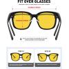 imageMEETSUN Lightweight Fit Over Glasses Sunglasses for Women Oversized Trendy Large Square Polarized Sun Glasses for DrivingNight Vision