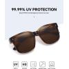 imageMEETSUN Lightweight Fit Over Glasses Sunglasses for Women Oversized Trendy Large Square Polarized Sun Glasses for DrivingTortoise