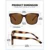 imageMEETSUN Lightweight Fit Over Glasses Sunglasses for Women Oversized Trendy Large Square Polarized Sun Glasses for DrivingTortoise