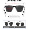 imageMEETSUN Lightweight Fit Over Glasses Sunglasses for Women Oversized Trendy Large Square Polarized Sun Glasses for DrivingWhite