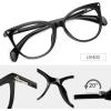 imageMEETSUN Non Prescription Glasses Frames For WomenRetro Cateye Fake Eyeglasses HD Clear LensBlack Frame Clear Lens