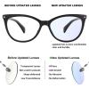 imageMEETSUN Non Prescription Glasses Frames For WomenRetro Cateye Fake Eyeglasses HD Clear LensBlack Frame Clear Lens