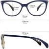 imageMEETSUN Non Prescription Glasses Frames For WomenRetro Cateye Fake Eyeglasses HD Clear LensBlue Tortoise Frame Clear Lens