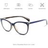 imageMEETSUN Non Prescription Glasses Frames For WomenRetro Cateye Fake Eyeglasses HD Clear LensBlue Tortoise Frame Clear Lens