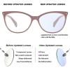 imageMEETSUN Non Prescription Glasses Frames For WomenRetro Cateye Fake Eyeglasses HD Clear LensCameo Brown Frame