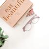 imageMEETSUN Non Prescription Glasses Frames For WomenRetro Cateye Fake Eyeglasses HD Clear LensCameo Brown Frame
