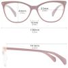 imageMEETSUN Non Prescription Glasses Frames For WomenRetro Cateye Fake Eyeglasses HD Clear LensCameo Brown Frame