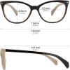 imageMEETSUN Non Prescription Glasses Frames For WomenRetro Cateye Fake Eyeglasses HD Clear LensDark Brown Frame Clear Lens