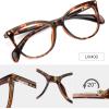 imageMEETSUN Non Prescription Glasses Frames For WomenRetro Cateye Fake Eyeglasses HD Clear LensLeopard