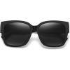 imageMEETSUN Oversized Fit Over Glasses Sunglasses for Women Men Large Trendy Polarized Sunglasses for Driving UV ProtectionXlblack Framegrey Lens