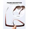imageMEETSUN Oversized Fit Over Glasses Sunglasses for Women Men Large Trendy Polarized Sunglasses for Driving UV ProtectionXlbrown Gradient Framebrown Gradient Lens
