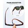 imageMEETSUN Oversized Fit Over Glasses Sunglasses for Women Men Large Trendy Polarized Sunglasses for Driving UV ProtectionXlbrown Tortoise Framegreen Lens