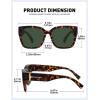 imageMEETSUN Oversized Fit Over Glasses Sunglasses for Women Men Large Trendy Polarized Sunglasses for Driving UV ProtectionXlbrown Tortoise Framegreen Lens